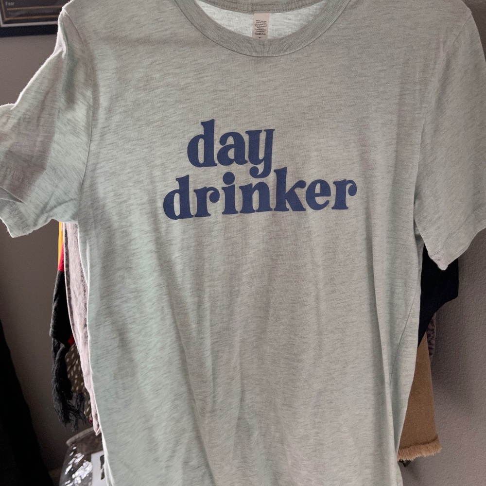 Day Drinker t-shirt! Maverick The Collection piece! Light blue